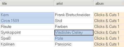 grid multi-selection and preview changes