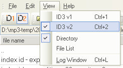 screenshot: ID3 version